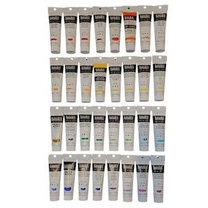 LOT of 32 LIQUITEX 2oz HEAVY BODY ACRYLIC PAINT TUBES 2 fl oz (59mL) ☆NEW☆